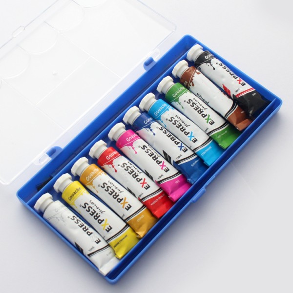 Factory Direct Wholesale 10 Color Art Painting Plastic Box 10 ml Tempera Paint