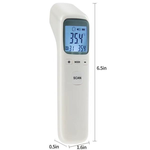 Non Contact Infrared Forehead Thermometer , Smart Handheld Laser Thermometer