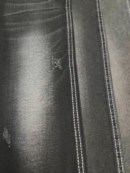 9.9oz Twill Style weak Stretch black/black Denim Fabric With 180cm full width JSD3094A For Jeans Lady Or Man