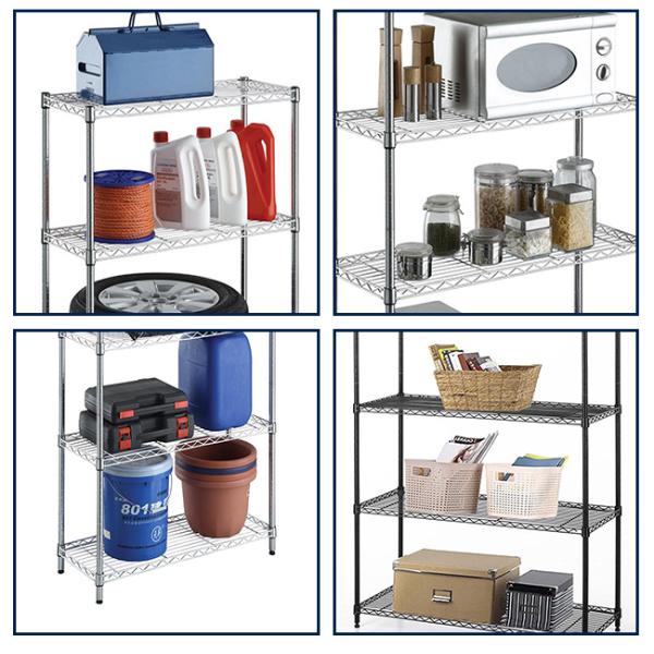 100кг нагрузки устойчивая хром металлической проволоки полки для торгового центра