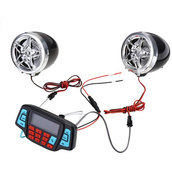 OEM ODM DC12V Motorcycle MP3 Player 2*15W Power Waterproof