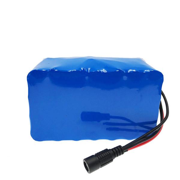 10Ah 24V Lithium Ion Battery Pack with DC Female Power Connector, Blue PVC Insulated Rechargeable Li-ion Storage Battery for CCTV Camera,UN38.3 China Manufacturer