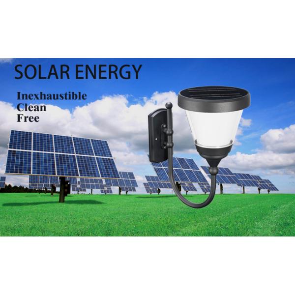 3000K 7000mAH Solar Powered Garden Lights Anti Corrosion LED Solar Wall Lights