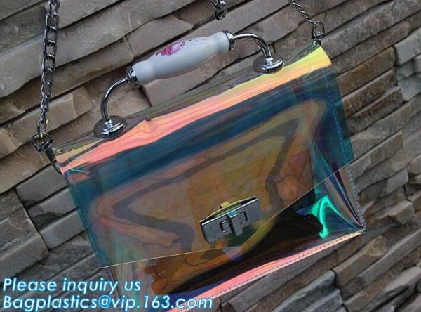pvc handbag with small bag, PVC Transparent Fashionable Handbag Shoulder Bag Crossbody handBag, pvc carrier, carrier han