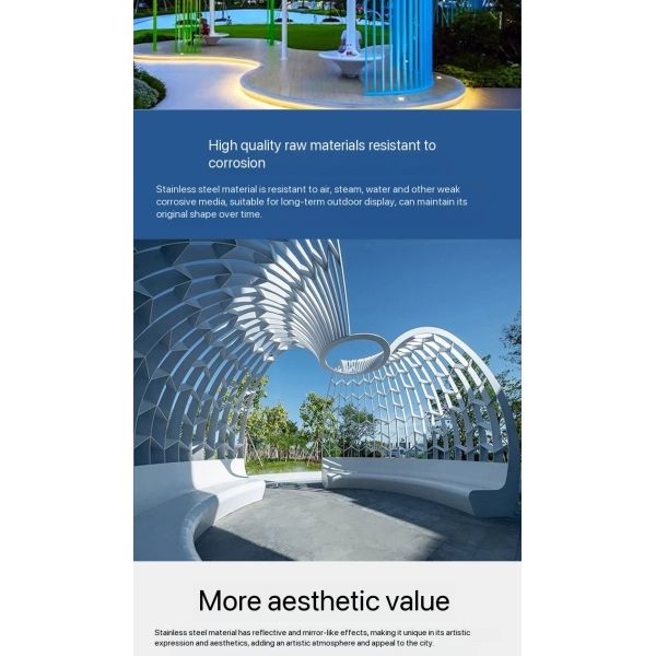 Unique Metal Shading Structure For Civic Centers Museums Urban Landmark Projects