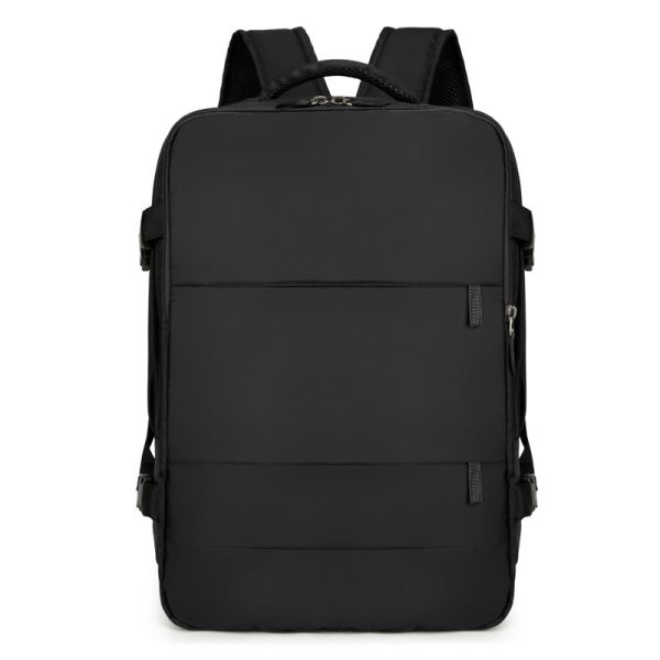 Large Capacity Backpack for Business Travel with 15-inch Laptop Compartment and Air-cushioned Straps