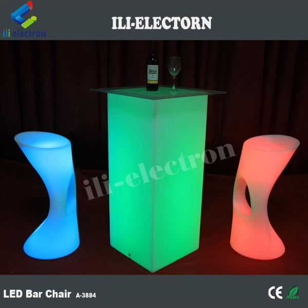 Modern RGB LED Glow Furniture Tables With Rechargeable Lithium Battery