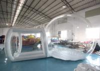 Tienda inflable de la burbuja túnel claro del PVC los 4m del solo con el ventilador