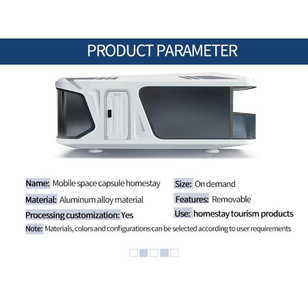App Control Hotel Space Capsule House with Thermal Performance Suit and Electric System