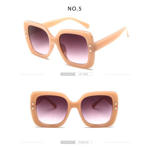 BSCI Oversized Cat Eye Plastic 145MM Gradient Lens Sunglasses