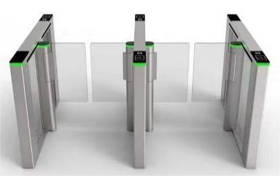 304 Stainless Steel Swing Barrier Turnstile Gate with 5 Million Cycles and 600-900mm Channel Width