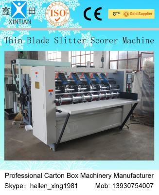 BFY Thin Blade Slitter Scorer Machine Vertical Cutting Machines / Carton Making Machine