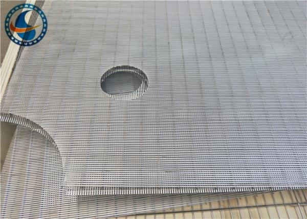 304 telas de fio de aço inoxidável da cunha de Johnson com capacidade de rolamento alta