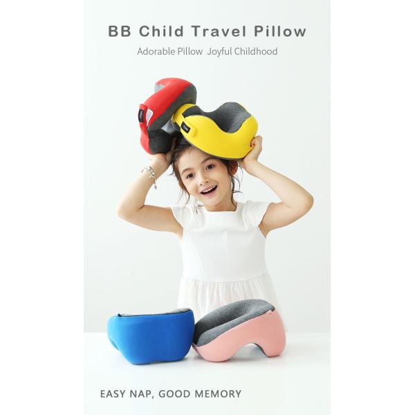 Baby Kids Car Memory Foam Neck Cushion Head Rest Non Toxic Organic 100% Cotton