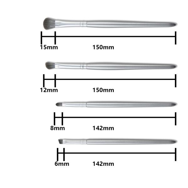 Beauty Care Make Tools Silver Rigorous Workmanship Cosmetic Brush