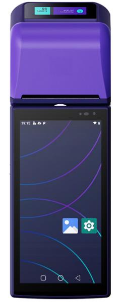 Appareil de point de vente portable compact Android 9.0 à double écran pour les entreprises de détail