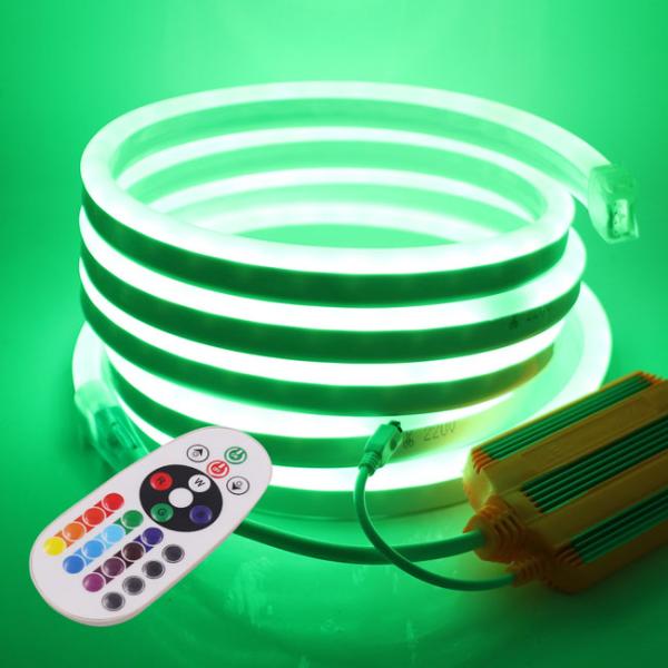 Гибкий светодиодный неоновый ствол для домашнего убранства 220v Rgb 8 * 16 мм можно разрезать