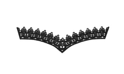Polyester embroidery lace embroidery trimming for lace neck trim