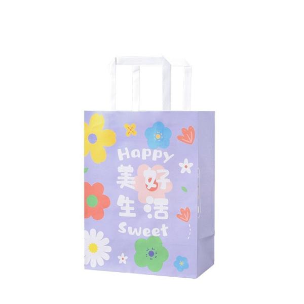 Wholesale Custom Printed Kraft Paper Bags Pacakging For Food Delivery Fctory