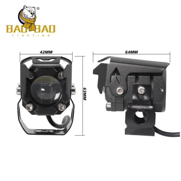 Red White Yellow 24V Aluminum Casing Motorbike Super Bright Spotlight