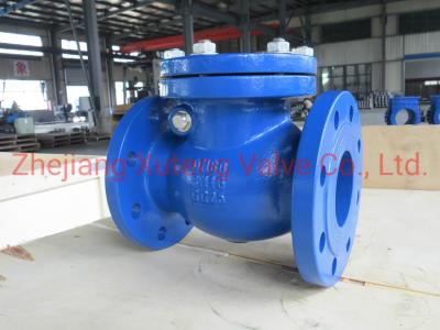 Válvula de controlo de balanço de flange do corpo de aço carbono Pn16 H44W com direcção de fluxo invertida