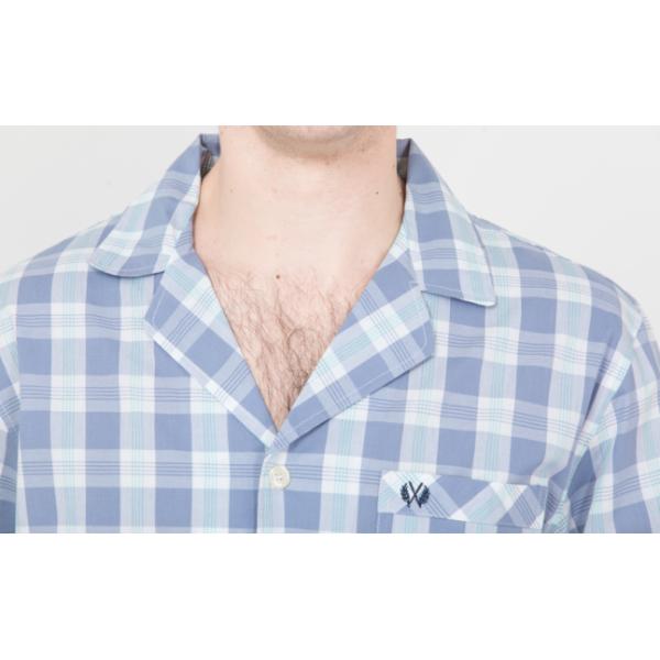 Long Sleeve Mens Lightweight Cotton Pajamas / Mens Winter Pyjamas Quick Dry