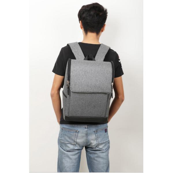 Backpack men's computer backpack fashion Korean tide high school students USB bag