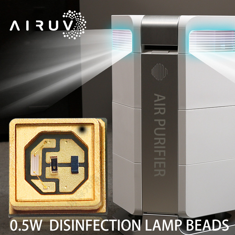 Высокомощный SMD 3535 UVC LED 270NM 280NM 0,5W UVC LED чип для дезинфекции воздуха и воды