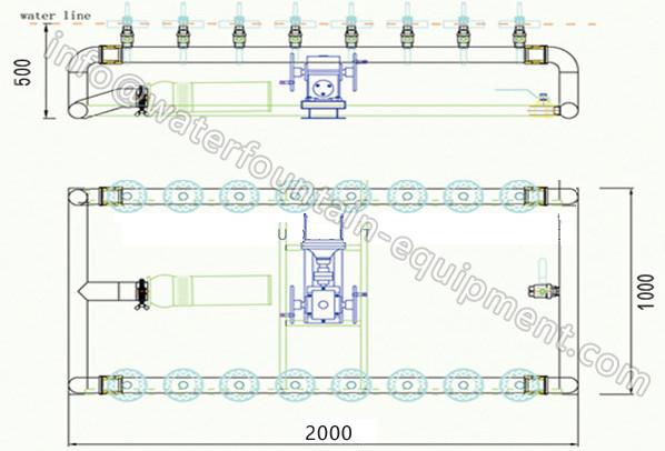 Seagull Musical Dancing Water Fountain , LED RGB Lighting Outdoor Water Fountains