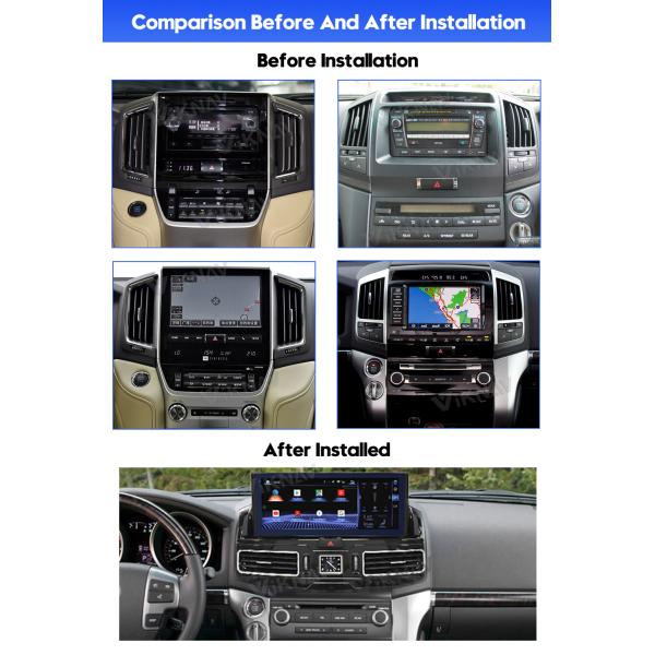 Радио экрана касания 128G андроида 10 на крейсер 200 LC200 2016-2020 земли Тойота