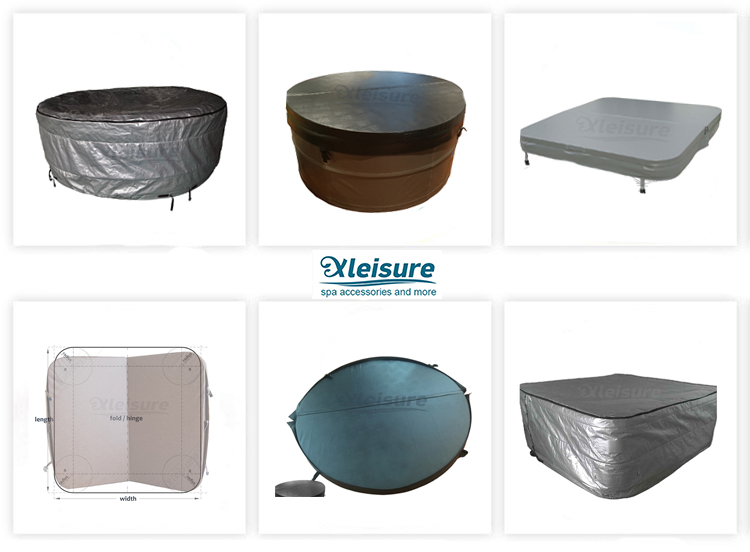 Outdoor Spa Hot Tub Hard Cover Waterproof Insulated Safety Cover for Garden Jacuzzi Bathtub