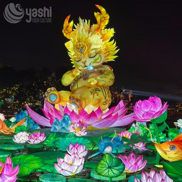 Large Chinese Festival Lanterns Customizable For Holiday Parties And Theme Park Exhibitions