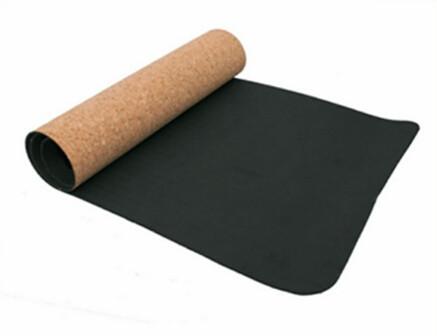 Black Color Popular Hot Sale Custom Logo Eco Friendly TPE Cork Yoga Mat for Wholesale