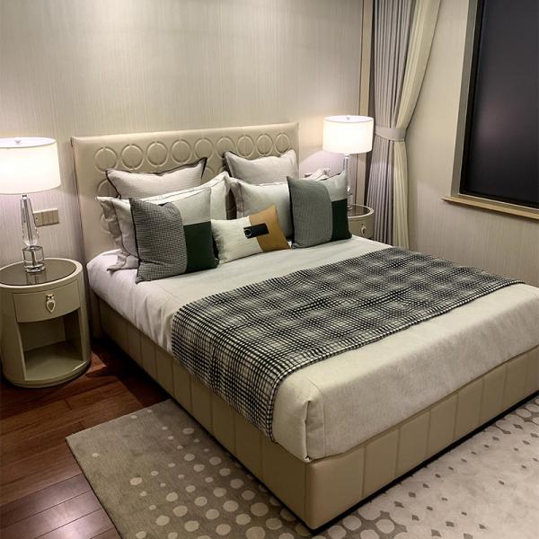 Tabela de cabeceira extravagante 0.55m contemporânea de couro dos armários 500mm da cabeceira