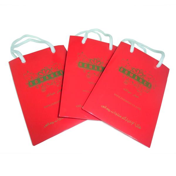 La corde de papier sensible rouge professionnelle a manipulé le service d'impression de sac de transporteur pour l'achat