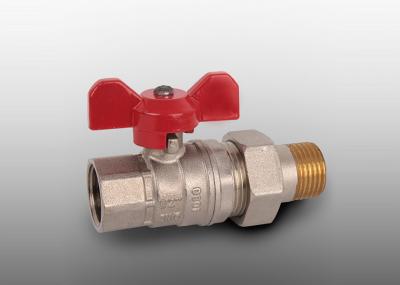 CE Manual Brass Ball Valve / Water Full Bore Ball Valve PN25