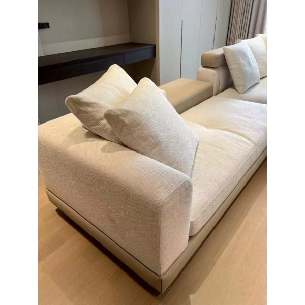 Italian Minimalist Luxury Hotel Furniture Corner Living Room Large Sofa