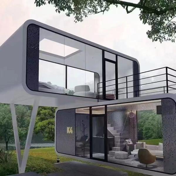 Casa de contêineres modular pré-fabricada personalizável para uma sala de estar