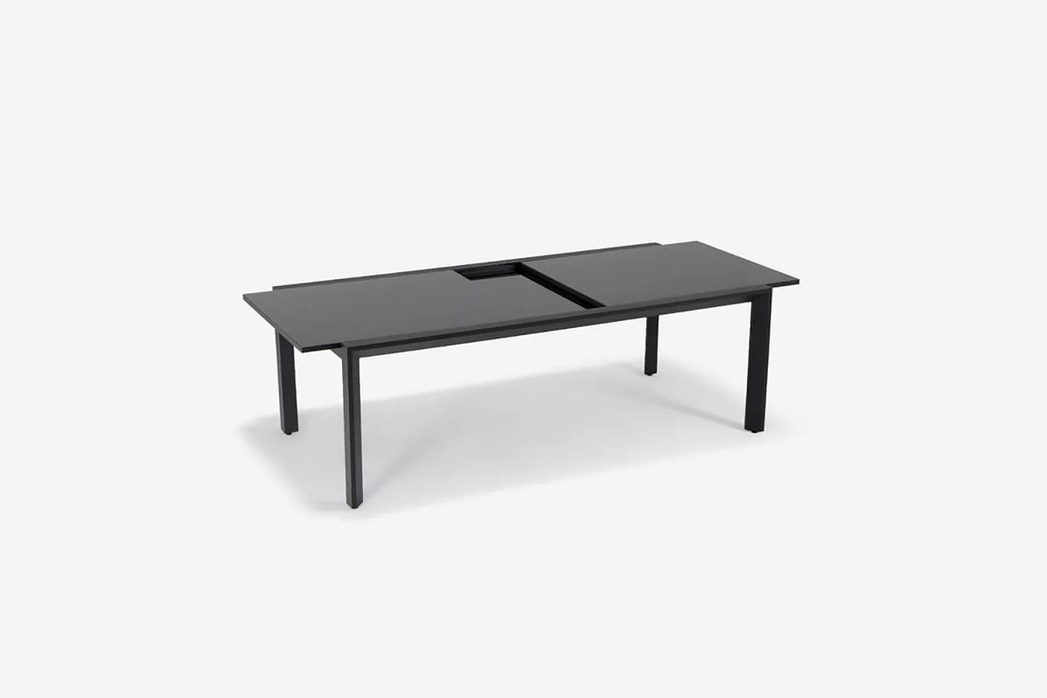 Stackable Chairs and Extendable Table AJUNION Aluminum Dining Set for Patio or Garden
