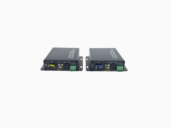 HD Full / Half Duplex SDI Video Converter , Fiber Optical Transmitter And Receiver Extender