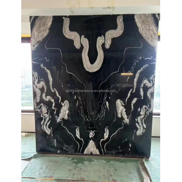 Hotel Polished Black Ink Impression Marble Natural Stone Bathtub for Home Bathroom
