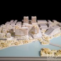 Modèle de concept architectural de Qingdao BGI Modèles de bâtiments célèbres HSA 1/750