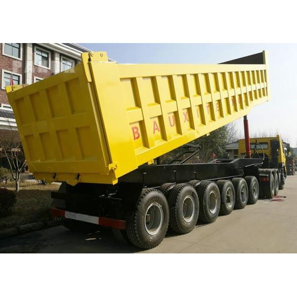 CIMC 5/6 Axle 30-70 Ton Transport Coal Ore Building Materials Equal Box Body 40CBM Hydraulic Tipper Trailer