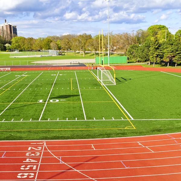 0.90 N/mm2 Eco Sports Flooring 13mm Sandwich System Hybrid Jogging Track