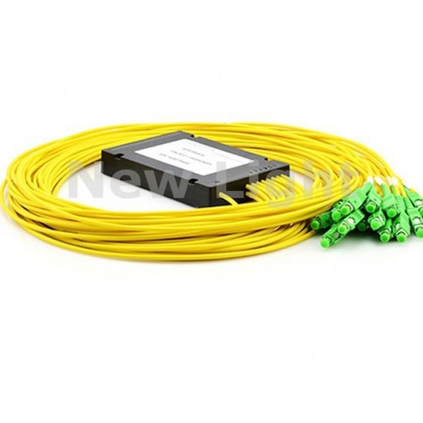 1×16 Fiber Optic PLC Splitter with SC/UPC Connectors and Single Mode for High Reliability