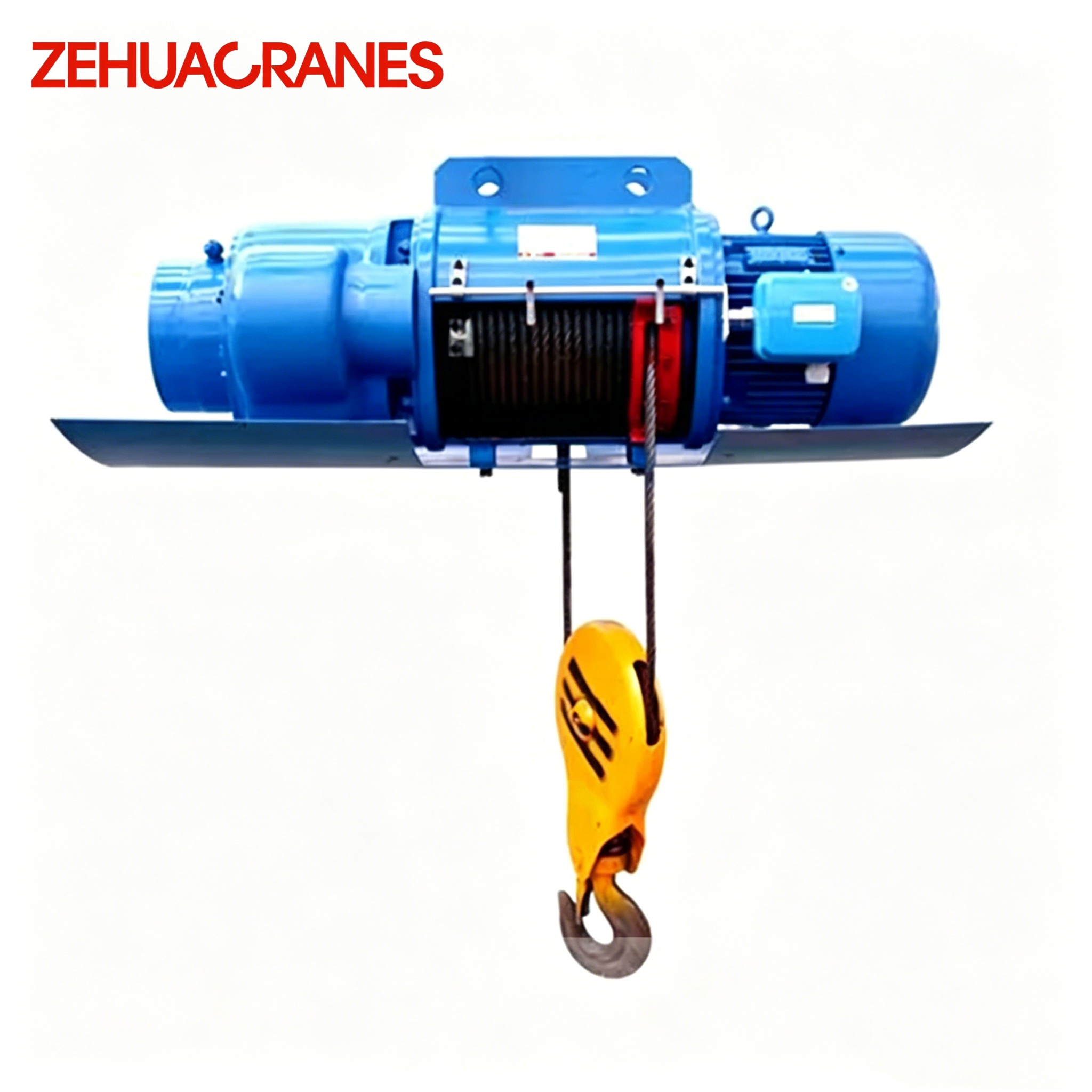 New European Style Wire Rope Hoist, Low Noise, Smooth Lifting, Factory Warehouse Use 0.5T-20T, CE ISO Certified, Heavy Duty