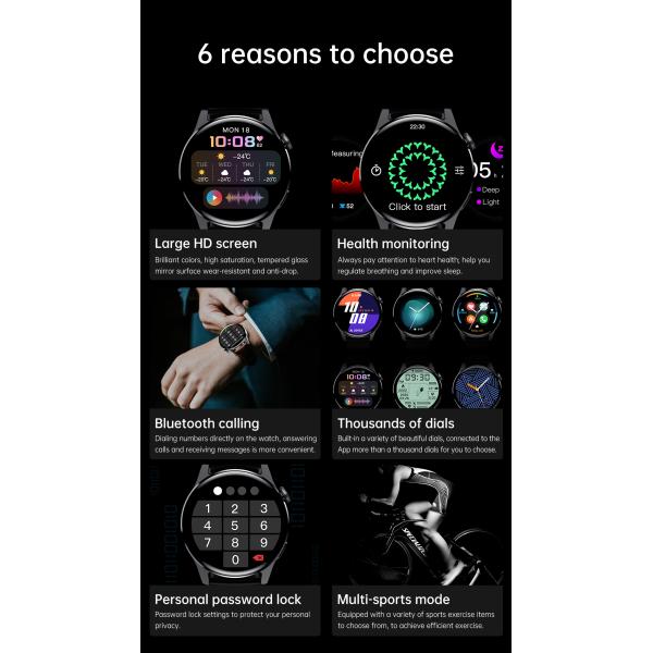 IP67 Bluetooth Call Smart Bracelet 260mAh Music Player Silicone Wristband