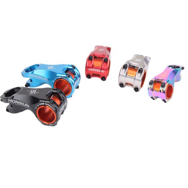 Red 2021 MTB Colorful Stem Alloy 31.8/35*70mm 17 degree for XC AM Road Bike Handlebar