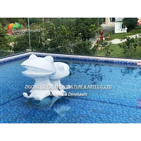 Сопротивление погоды статуи лягушки стеклоткани аквапарк темы Animatronic