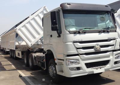 3 BPW Axles Hydraulic Side Tipper Trucks , 50 Cbm Side Dump Truck